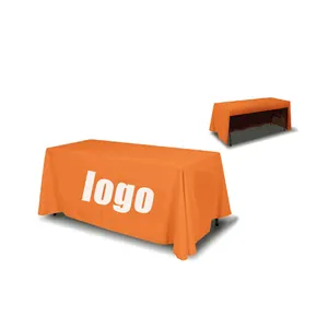 Trade show polyester fabric table throw table cover