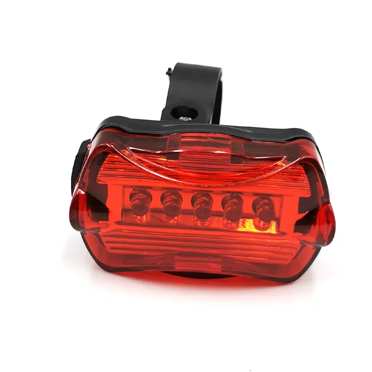 LED Bike Light Bicycle Water Resistance 5 red LED Back Rear Light