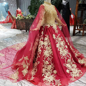 HTL141 2019 última <span class=keywords><strong>fiesta</strong></span> formal vestido de noche de cuello alto de encaje de manga larga <span class=keywords><strong>vestidos</strong></span> de <span class=keywords><strong>fiesta</strong></span> <span class=keywords><strong>vestidos</strong></span> de noche - Product Image 2