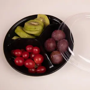 Plateaux de service de fruits secs transparents en PET, fournisseurs chinois, boîtes d'emballage, vente en gros