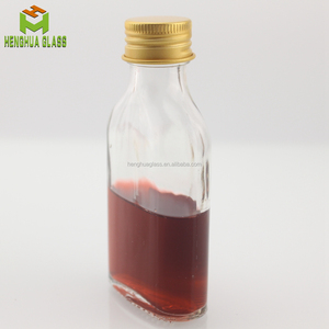 Hot bán <span class=keywords><strong>Mini</strong></span> 1.5oz 50ml phẳng tinh thần thủy tinh Flask chai cho rượu Whisky rum Vodka Gin container chai với nắp vặn - Product Image 2