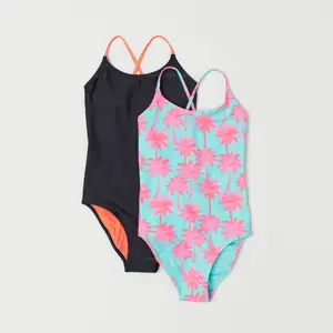 Costumi da bagno personalizzati per bambini costumi da bagno costumi da bagno interi per bambina costumi da bagno e costumi da bagno stampati abbigliamento sportivo europeo