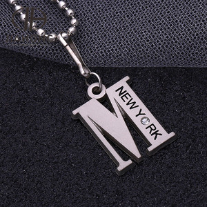 Custom made catena lettera <span class=keywords><strong>M</strong></span> pendente della collana - Product Image 6