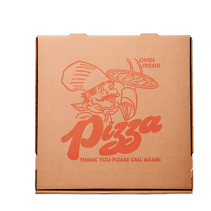 Scatola per pizza a buon mercato logo personalizzato stampato 3 6 9 16 18 28 32 36 pollici cartone ondulato espresso carta cajas de pizza box - Product Image 3