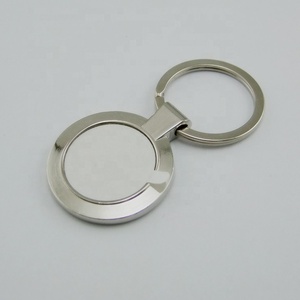 Tùy Chỉnh Kinh Doanh Quà Tặng Khuyến Mãi DIY Tùy Chỉnh Khắc Logo Vòng Hợp Kim Nghệ Thuật Và Thủ Công Mỹ Nghệ Thăng Hoa Khoảng Trống Kim Loại Móc Khóa - Product Image 3