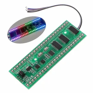ไฟ led RGB MCU จอแสดงผลแบบ Dual Channel 24 LED VU ตัวบ่งชี้ระดับ F เครื่องขยายเสียง