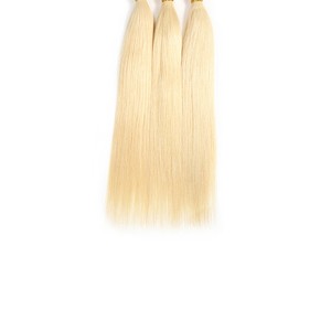 Alta calidad barato Bundle recta cutícula indio crudo del pelo humano Rubio <span class=keywords><strong>613</strong></span> - Product Image 5