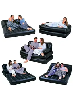 Vendita all'ingrosso divano letto aria bestway 5 1 gonfiabile-Bestway 75056 74 "x 60" x 25 "sofà gonfiabile 5 del cuoio dell'aria in 1 sofà letto con la pompa