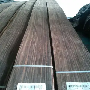 Natural Indonesia Macassar Ebony de chapa de madera