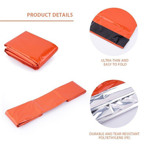 Kamp açık hafif Bivy çuval turuncu Survival acil uyku tulumu Mylar termal <span class=keywords><strong>Bivvy</strong></span> - Product Image 5