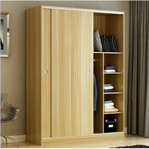 <span class=keywords><strong>Armadio</strong></span> Moderno in MDF a 2 Ante Stile Pannello Arredamento Camera da Letto per Casa Hotel Cucina o Soggiorno - Product Image 3