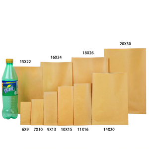 中国工厂定制牛皮纸热封铝箔纸食品袋3面密封袋 * 牛皮纸袋中国