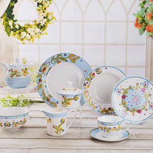 Creativo diseño 20 unids Coral etiqueta cena China vajilla para 4 personas - Product Image 6
