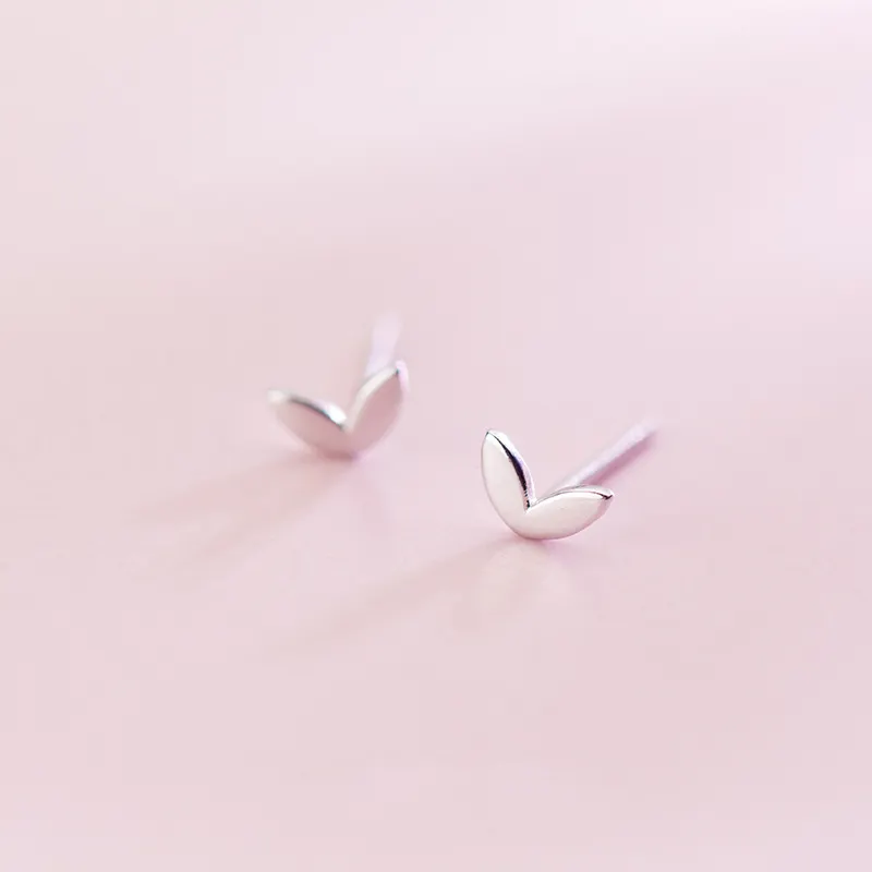 925 Sterling Silver Heart Stud ต่างหูสำหรับผู้หญิงเครื่องประดับ2019