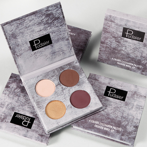 พาเลทอายแชโดว์พาเลทอายแชโดว์แบบมืออาชีพ4สีผสมชิมเมอร์ได้ง่ายฉลากส่วนตัว - Product Image 5