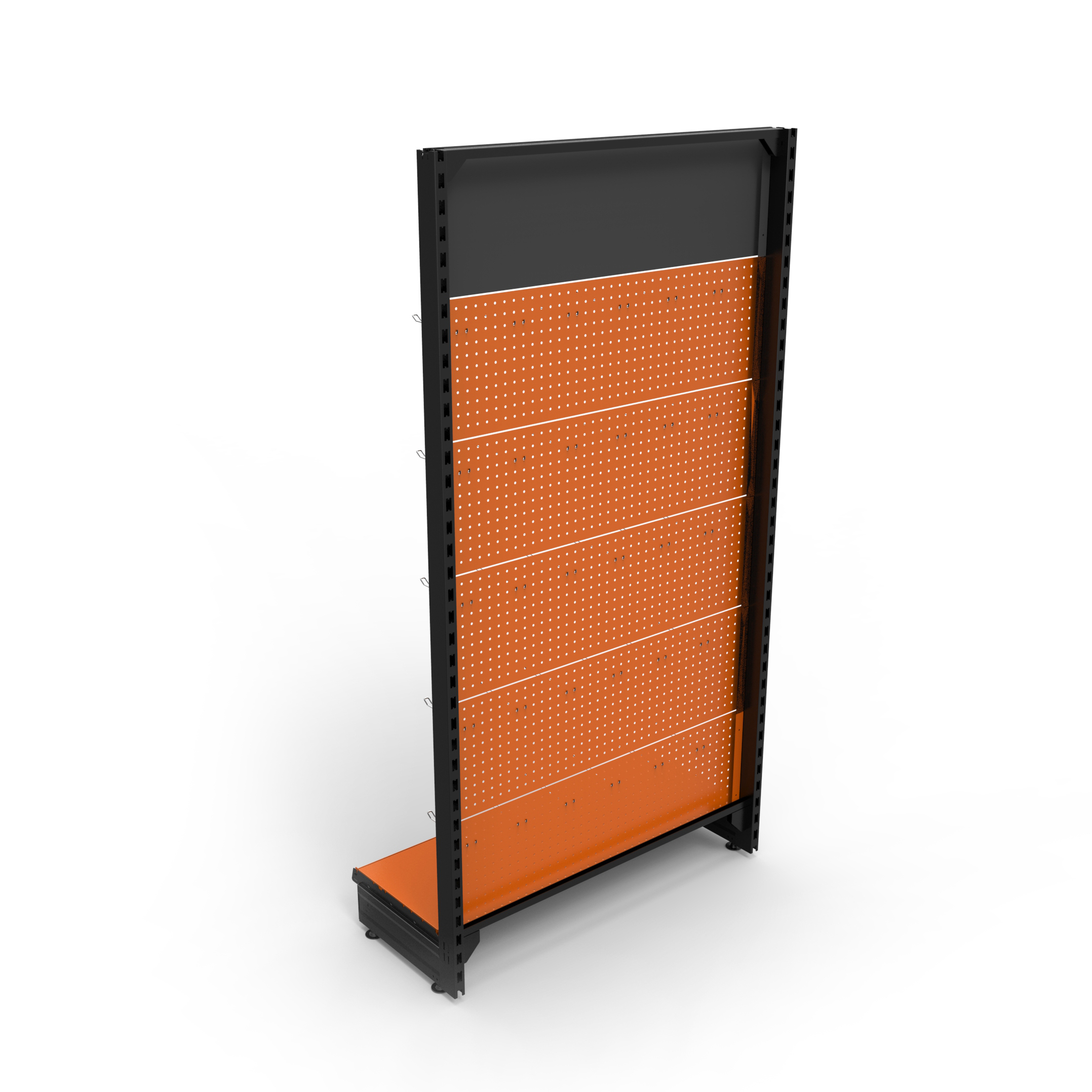Hot Selling Supermarket Gondolas Tool Display Rack Single-Sided Metal Stands with Powder Coated Finish and Customized Logo — view 2