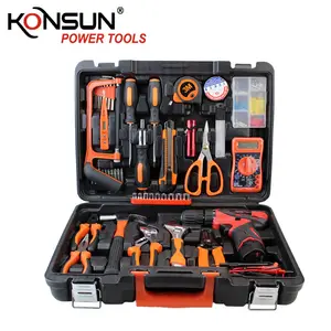 6 pcs combo tool set Suppliers-Konsun 57 Pcs 12V Accuboormachine Set Kx85229 Power Tools Combo Set