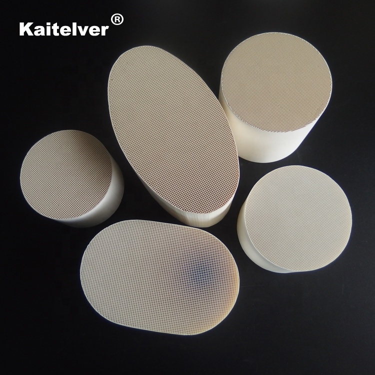 三元触媒コンバーターセラミックハニカムモノリス触媒サポート