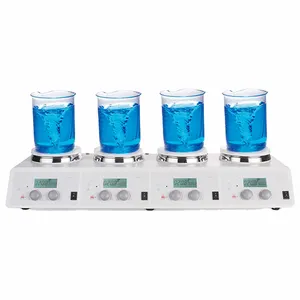 MS-H340-S4 4-Channel LCD Digital multi-posit Hot plate Magnetic Stirrer machine mixer