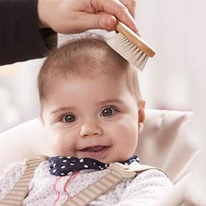 Wooden Baby <strong>Hair</strong> <strong>Brush</strong> and Comb Set for Newborns and <strong>Toddlers</strong> - Product Image 3
