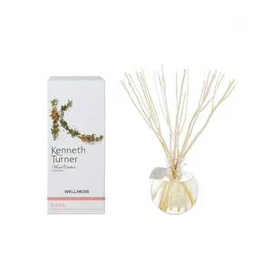 Round glass bottle natural home fragrance reed diffuser