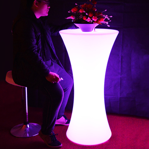 Al por mayor iluminación muebles modernos muebles de plástico de material acrílico led mesa de <span class=keywords><strong>bar</strong></span> - Product Image 2
