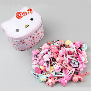 En gros personnalisé mignon en métal fantaisie en plastique petite fille épingles à cheveux clips pour les femmes - Product Image 1