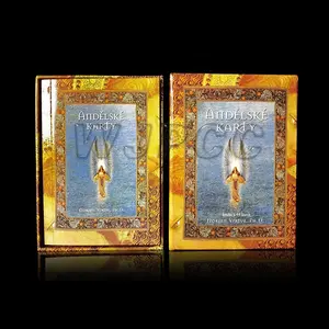 Atacado Impressão Personalizada Cartões de Tarot e Oracle com Bordas de Ouro