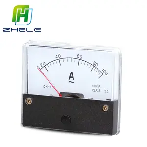 Großhandel Günstigerer Preis Zeiger Nadel AC100A Amp Ampere Strom messer Panel Analoges Ampere meter 71mm x 60mm