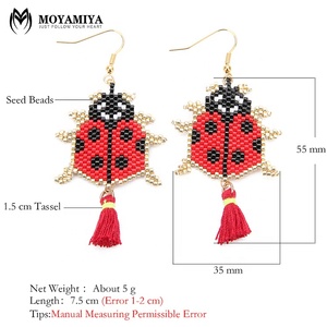 Mode Miyuki insecte coléoptère delica perles ensemble de bijoux en pierre - Product Image 3