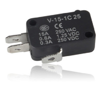 V-15-1C25 15A/250VAC Micro-interrupteur à bouton-poussoir 3 broches Burgess Cherry