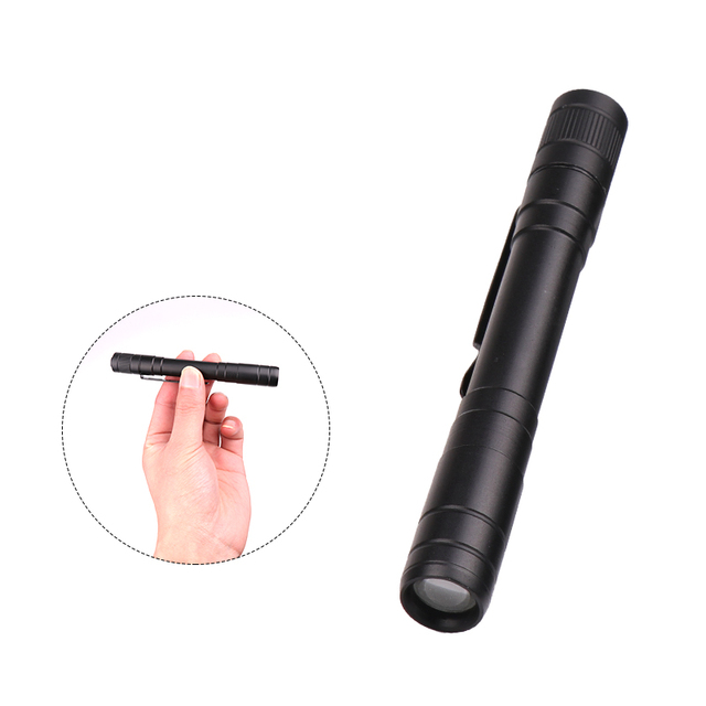 UV Portable Medical Flashlight Mini Nursing LED Torch Lamp with Aluminum Alloy Clip IP55 Waterproof 1000 Lumens