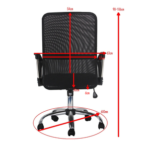 Alta conferencia giratorio ergonómico ordenador de casa de malla de silla de oficina con soporte lumbar - Product Image 2