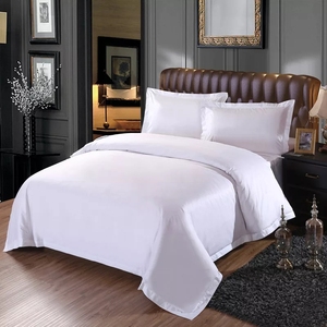 Alto estándar de Hotel estilo sábana bajera 100% algodón tamaño 1000TC juegos de ropa de cama - Product Image 1