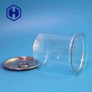 307, 401, 502 pop top vacía de plástico transparente tapa abre fácil de embalaje final de atún pet latas para conservas - Product Image 4