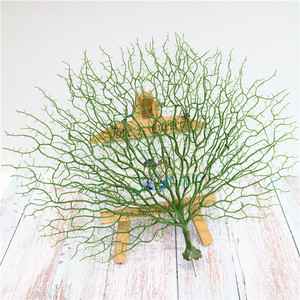 Décoration de mariage simple en plastique, paon de <span class=keywords><strong>corail</strong></span>, branches artificielles, bricolage, décoration, bois mort - Product Image 5