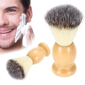 Wholesale Synthetic Hair Shaving Brush Wood Handle Shave Brush For Men