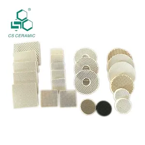 Filtro de cerâmica industrial, alta qualidade de aço inoxidável industrial resistência à temperatura sic cordiite mullite fumaça colmeia filtro de cerâmica