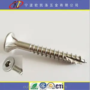 Stainless Steel 별 trim head 빻 납작한 실 cutting screw/Type17 screw