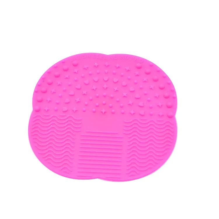 ความงามเครื่องมือทำความสะอาด Scrubber Board ซิลิโคนแปรงแต่งหน้าแปรงทำความสะอาด Pad สำหรับ Eye shadow Blush Face Brush Powder