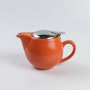 Estilo Oriental exquisita moderna diseño redondo negro <span class=keywords><strong>mate</strong></span> de porcelana té <span class=keywords><strong>con</strong></span> colador de té - Product Image 6
