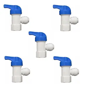 female Ball Valve for RO Water Tank quick connect pipe fitting 1/4" - 1/4" Reverse Osmosis Water Valve