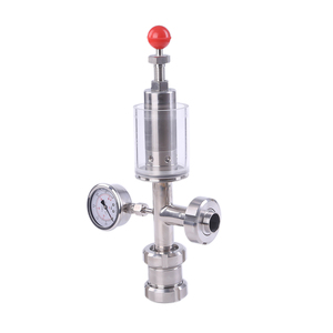 Vannes d'échappement verticales aseptiques stériles de qualité sanitaire en acier inoxydable 304, à triple serrage, TC50,5 mm, 25,4 mm, 1 pouce, pour l'industrie de la brasserie - Product Image 6