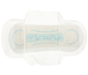 Ultra sottile di colore a doppia ala rilievo sanitario, <span class=keywords><strong>blu</strong></span> inchiostro stampato di garanzia della qualità in oro produttori sanitario tovaglioli di private label - Product Image 2