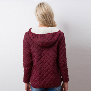 TONGYANG New Winter abbigliamento <span class=keywords><strong>donna</strong></span> giacca in <span class=keywords><strong>pile</strong></span> con cappuccio giacca di base cappotti a maniche lunghe capispalla Casual con cerniera corta - Product Image 5