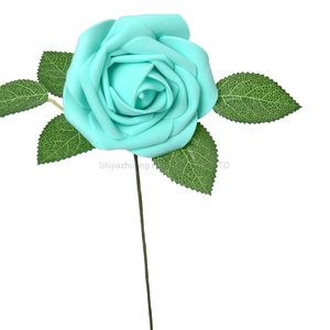 Nuova tendenza a buon mercato artificiale Pe schiuma rosa finto fiore decorativo per feste di compleanno di natale con stelo-nuovo prodotto di tendenza - Product Image 3