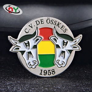 Pernos de la solapa del metal de encargo insignias con broche de mariposa en precio de fábrica - Product Image 2