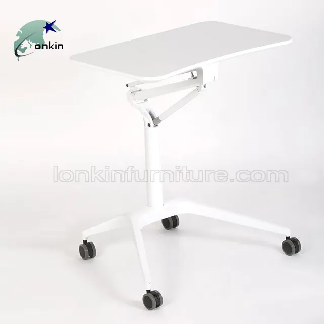 Muebles de oficina ordenador portátil mesa de altura regulable portátil rodante Escritorio