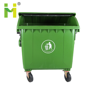 Cubo de <span class=keywords><strong>basura</strong></span> de plástico, <span class=keywords><strong>contenedor</strong></span> de <span class=keywords><strong>basura</strong></span> de 660 <span class=keywords><strong>litros</strong></span>, 1100 <span class=keywords><strong>Litros</strong></span>, 1200L, ruedas de exterior - Product Image 3