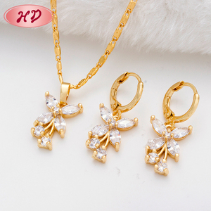 Joyería chapada en oro de moda, venta al por mayor, conjuntos de joyas de imitación para boda, diseño en Dubái, 2017 - Product Image 6
